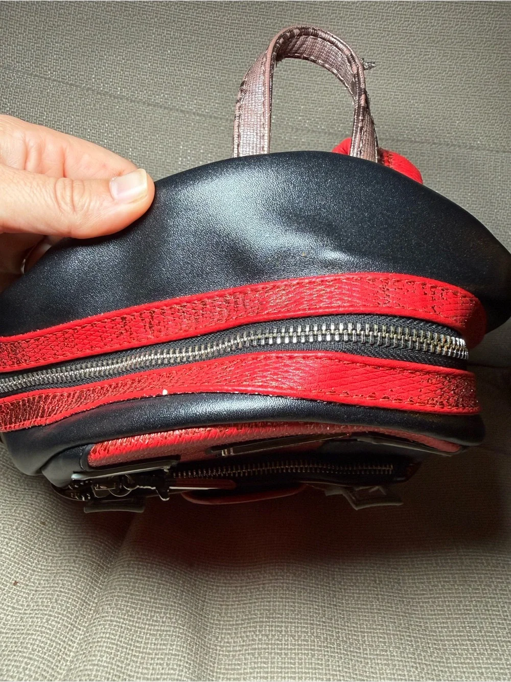 Marvel Loungefly Deadpool-Inspired Red & Black Mini Backpack